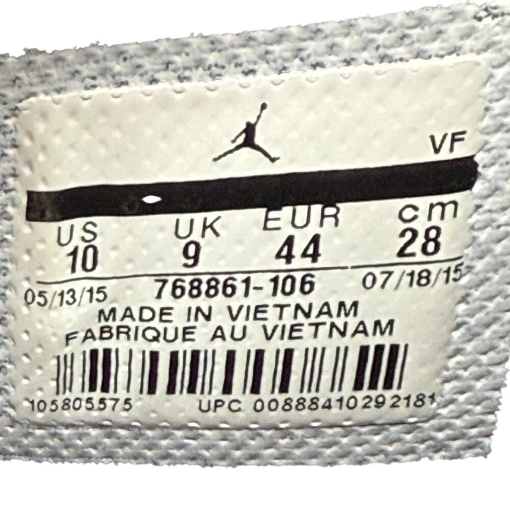 Nike Air Jordan 1.5 The Return Reverse Fragment Men 10 White Black Sneakers READ - Picture 13 of 14